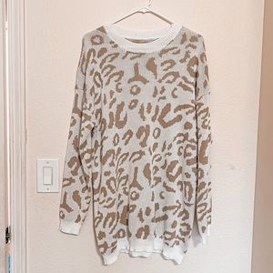 Leopard Sweater Dress